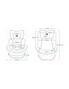 BN-LO-BASTIAAN_PINK_BABY,Lionelo - Scaun auto Bastiaan, Pozitie de somn, Rotire 360 grade, 0-36 Kg, Cu Isofix si Centura Top Tet