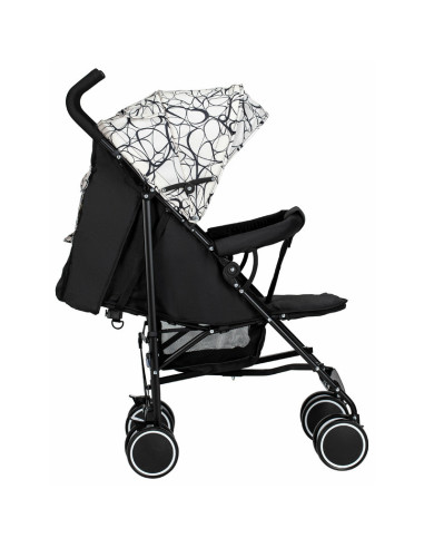 BN-48549,Carucior sport, Simple, Spatar si suport picioare reglabile, Capotina cu fereastra, Conform cu standardele de siguranta