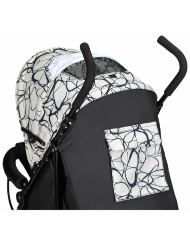 BN-48549,Carucior sport, Simple, Spatar si suport picioare reglabile, Capotina cu fereastra, Conform cu standardele de siguranta