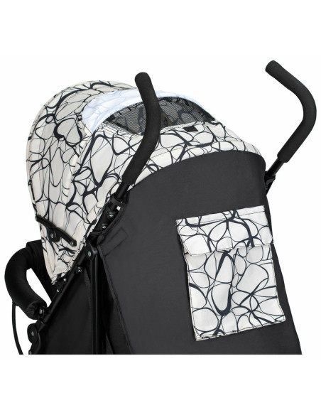 BN-48549,Carucior sport, Simple, Spatar si suport picioare reglabile, Capotina cu fereastra, Conform cu standardele de siguranta