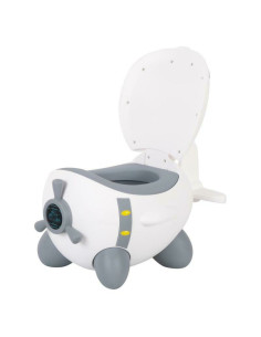BN-42318,Olita copii, In forma de avion, Potty Plane, FreeON, 32 cm x 28 cm x 41 cm, White/Grey 2