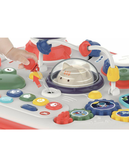 BN-46873,Masuta interactiva 2 in 1 pentru bebelusi, Educationala, Cu lumini si sunete, Cu panou detasabil si reversibil, Partea 