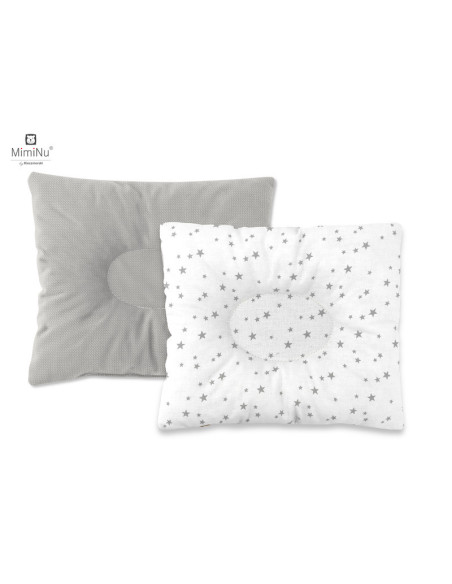 BN-6426972018685,MimiNu - Perna bebelusi profilata, Cu doua fete, Cu functie anti-soc, Pufoasa, Din catifea si bumbac, Materiale
