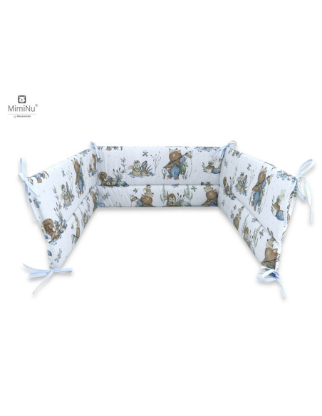 BN-6426972018883,MimiNu - Aparatoare pentru patut 120x60 cm, Din bumbac certificat Oeko Tex Standard 100, Cu inaltimea de 30 cm,