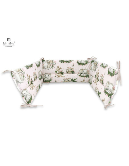 BN-6426972019033,MimiNu - Aparatoare pentru patut 120x60 cm, Din bumbac certificat Oeko Tex Standard 100, Cu inaltimea de 30 cm,