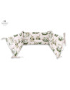 BN-6426972019033,MimiNu - Aparatoare pentru patut 120x60 cm, Din bumbac certificat Oeko Tex Standard 100, Cu inaltimea de 30 cm,
