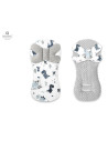 BN-6426972019149,MimiNu - Protectie textila pentru carucior, scaun auto si scaun de bicicleta, Cu perna Butterfly, Materiale cer