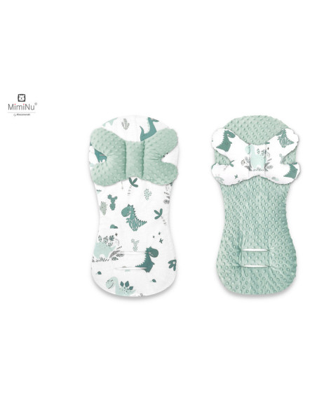 BN-6426972019156,MimiNu - Protectie textila pentru carucior, scaun auto si scaun de bicicleta, Cu perna Butterfly, Materiale cer