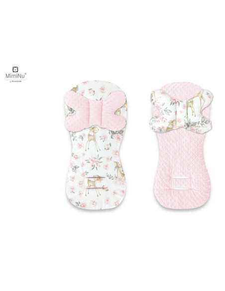 BN-6426972019170,MimiNu - Protectie textila pentru carucior, scaun auto si scaun de bicicleta, Cu perna Butterfly, Materiale cer