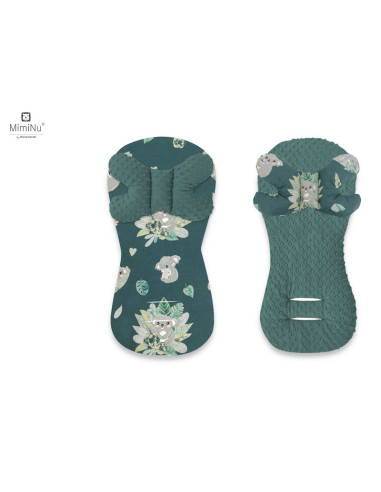 BN-6426972019187,MimiNu - Protectie textila pentru carucior, scaun auto si scaun de bicicleta, Cu perna Butterfly, Materiale cer