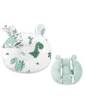 BN-6426972019255,MimiNu - Perna bebelusi Ursulet, Multifunctionala, Cu doua fete, Tesatura pufoasa minky si bumbac, Materiale ce