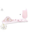 BN-5907501457676,MimiNu - Set prosop mare cu gluga, Dimensiune 100x100 cm + Manusa de baie bebelusi, 12x21 cm, Materiale certifi