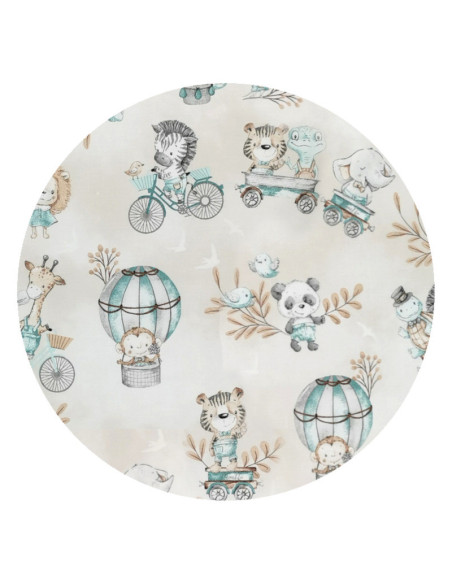 BN-5907501455580,MimiNu - Set 3 cosuri rotunde cu dimensiuni generoase pentru depozitare jucarii, Cu volanase, Dimensiuni 50x35 