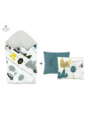 BN-5907501449954,MimiNu - Set paturica de infasat cu doua fete, Dimensiune 75x75 cm + Perna bebelusi profilata, Cu doua fete, Cu