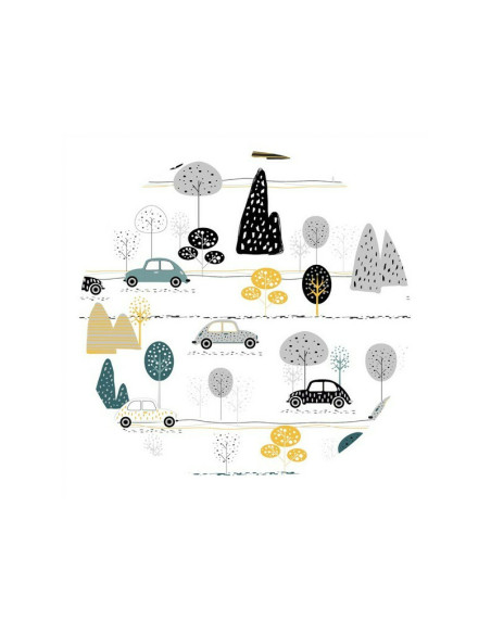 BN-6426972019279,MimiNu - Cearceaf cu elastic, Din bumbac certificat Oeko Tex Standard 100, Pentru pat 160x80 cm, Childrens Jour