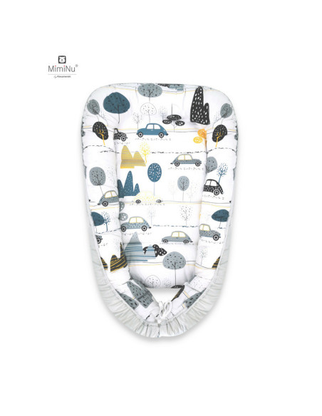 BN-6426972019316,MimiNu - Cosulet bebelus pentru dormit, Baby Cocoon 75x55 cm, Husa 100% bumbac, Din bumbac certificat Oeko Tex 