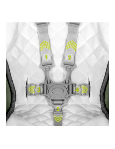 BN-LO-LAURICE_ GREEN_OLIVE,Lionelo - Scaun de masa si balansoar, 2 in 1, Laurice, Transformabil, Multifunctional, Inaltime si sp