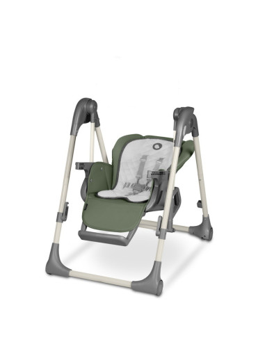 BN-LO-LAURICE_ GREEN_OLIVE,Lionelo - Scaun de masa si balansoar, 2 in 1, Laurice, Transformabil, Multifunctional, Inaltime si sp