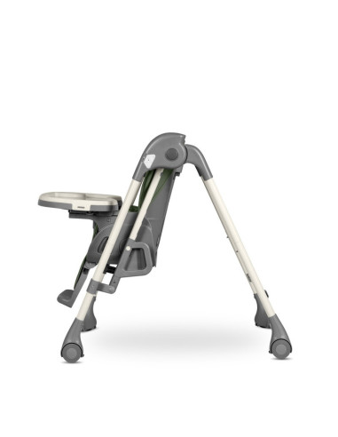 BN-LO-LAURICE_ GREEN_OLIVE,Lionelo - Scaun de masa si balansoar, 2 in 1, Laurice, Transformabil, Multifunctional, Inaltime si sp
