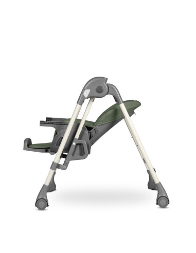BN-LO-LAURICE_ GREEN_OLIVE,Lionelo - Scaun de masa si balansoar, 2 in 1, Laurice, Transformabil, Multifunctional, Inaltime si sp