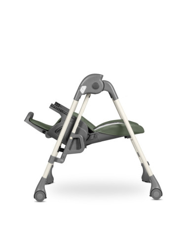 BN-LO-LAURICE_ GREEN_OLIVE,Lionelo - Scaun de masa si balansoar, 2 in 1, Laurice, Transformabil, Multifunctional, Inaltime si sp