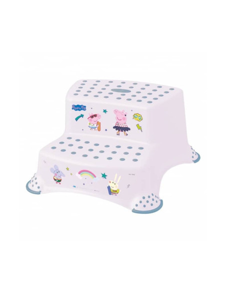 BN-4052396080575,Scaunel Inaltator WC in Doua Trepte, Suprafata antiderapanta, Igor, 40 x 37 x 21 cm, Keeeper, Peppa Pig