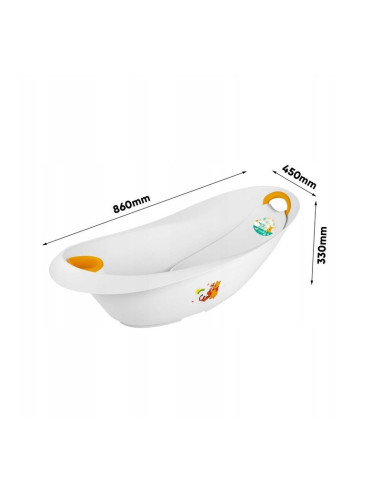 BN-4001515026277,Set cadita cu reductor pentru nou-nascut si suport accesorii detasabile, Cu dop, Natalia, 87 x 45.5 x 32.5 cm, 