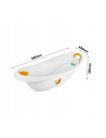 BN-4001515026277,Set cadita cu reductor pentru nou-nascut si suport accesorii detasabile, Cu dop, Natalia, 87 x 45.5 x 32.5 cm, 