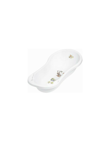 BN-4052396071733,Cadita ergonomica de baie cu dop de scurgere, Maria, 84 x 49 x 30 cm, Keeeper, Winnie the Pooh