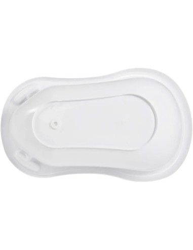 BN-4052396048438,Cadita ergonomica de baie cu dop de scurgere, Maria, 84 x 49 x 30 cm, Keeeper, Stars Cosmic White