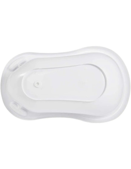 BN-4052396048438,Cadita ergonomica de baie cu dop de scurgere, Maria, 84 x 49 x 30 cm, Keeeper, Stars Cosmic White