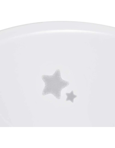 BN-4052396048438,Cadita ergonomica de baie cu dop de scurgere, Maria, 84 x 49 x 30 cm, Keeeper, Stars Cosmic White