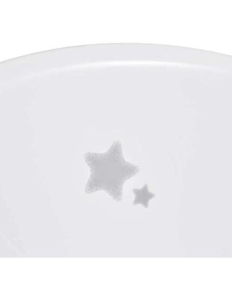 BN-4052396048438,Cadita ergonomica de baie cu dop de scurgere, Maria, 84 x 49 x 30 cm, Keeeper, Stars Cosmic White