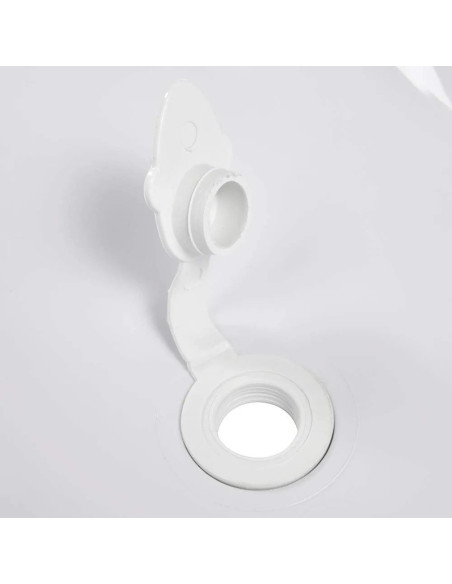 BN-4052396048438,Cadita ergonomica de baie cu dop de scurgere, Maria, 84 x 49 x 30 cm, Keeeper, Stars Cosmic White