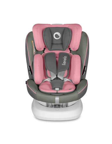 BN-LO-BASTIAAN_ONE_PINK_BABY,Lionelo - Scaun auto Bastiaan One Pozitie de somn, Protectie laterala, Rotire 360 grade, Top Tether