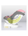 BN-LO-BASTIAAN_ONE_PINK_BABY,Lionelo - Scaun auto Bastiaan One Pozitie de somn, Protectie laterala, Rotire 360 grade, Top Tether