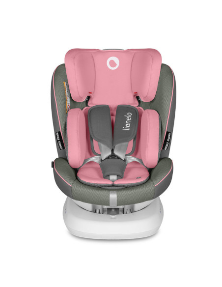 BN-LO-BASTIAAN_ONE_PINK_BABY,Lionelo - Scaun auto Bastiaan One Pozitie de somn, Protectie laterala, Rotire 360 grade, Top Tether