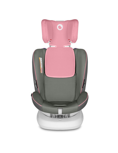 BN-LO-BASTIAAN_ONE_PINK_BABY,Lionelo - Scaun auto Bastiaan One Pozitie de somn, Protectie laterala, Rotire 360 grade, Top Tether