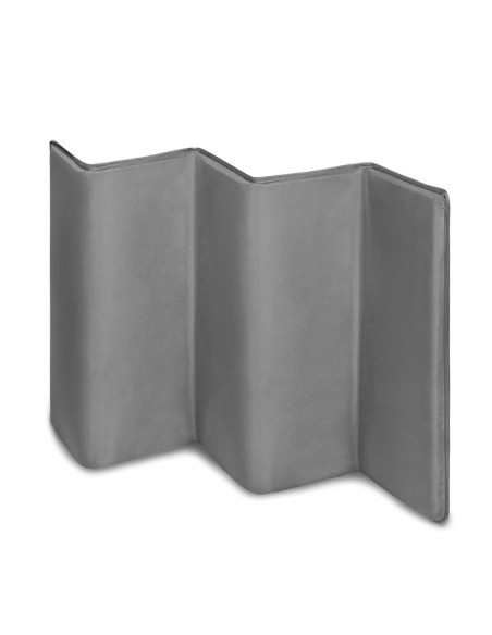 BN-LO-STEFI_PLUS_GREY_WHITE,Lionelo - Patut pliant cu doua nivele, Stefi Plus, Cu intrare laterala cu fermoar, 2 roti, 120x60 cm