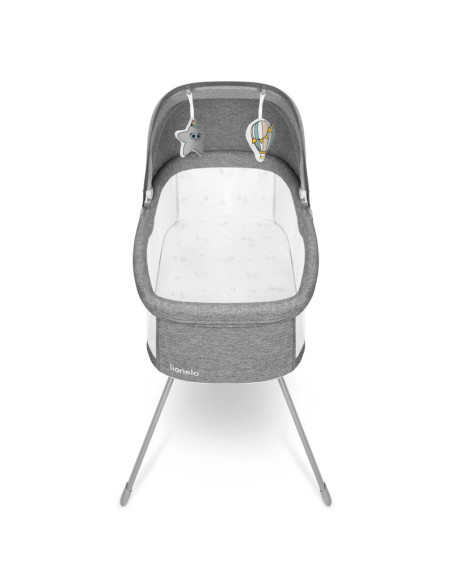 BN-LO-MALIN_GREY_STONE,Lionelo - Patut balansoar Malin, 3 in 1, Pliabil, 0-9 kg, Geanta Transport, Asamblare Rapida, Ultra-Usor,