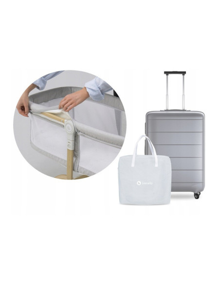 BN-LO-MALIN_GREY_STONE,Lionelo - Patut balansoar Malin, 3 in 1, Pliabil, 0-9 kg, Geanta Transport, Asamblare Rapida, Ultra-Usor,