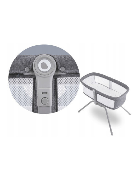 BN-LO-MALIN_GREY_STONE,Lionelo - Patut balansoar Malin, 3 in 1, Pliabil, 0-9 kg, Geanta Transport, Asamblare Rapida, Ultra-Usor,