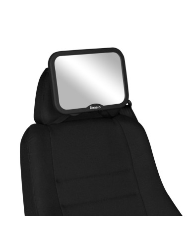 BN-LO-SETT_BLACK_CARBON,Lionelo - Oglinda auto retrovizoare, Sett, 25x18 cm, Rotire 360 grade, Universala, Black Carbon