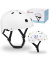 BN-LO-HELMET_WHITE,Lionelo - Casca pentru copii, Reglabila 50-56 cm, Din ABS si EPS, Conform cu standrdul EN1078, Alb