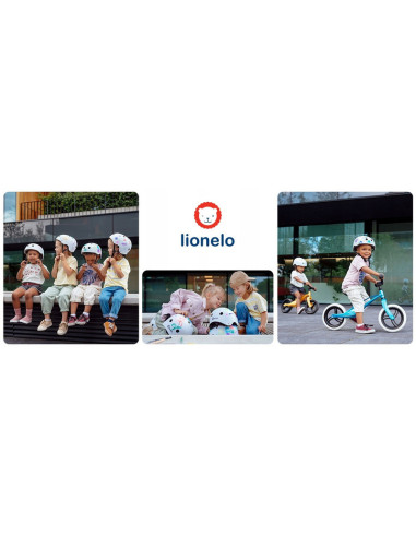 BN-LO-HELMET_WHITE,Lionelo - Casca pentru copii, Reglabila 50-56 cm, Din ABS si EPS, Conform cu standrdul EN1078, Alb