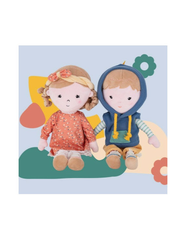 BN-620520,Petite&Mars - Papusa Sophie 14 x 34 cm, 0 luni, 35 cm, Roz