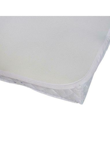 BN-350011,Petite&Mars - Protectie impermeabila pentru saltea, Antitranspiratie, 3 straturi, 120x60 cm, Alb