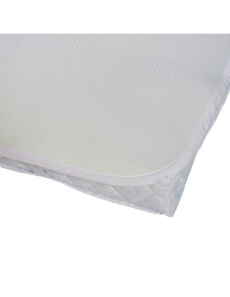 BN-350011,Petite&Mars - Protectie impermeabila pentru saltea, Antitranspiratie, 3 straturi, 120x60 cm, Alb