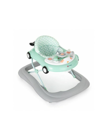 BN-857908,Petite&Mars - Premergator muzical cu panou interactiv si lumini Cabrio, Inaltime reglabila pe 3 pozitii, 6 luni+, Verd