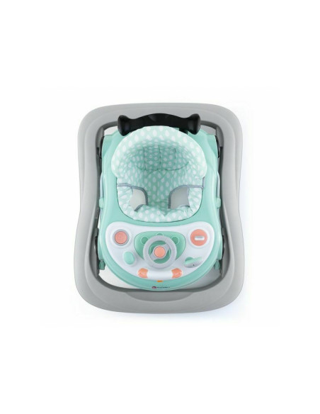 BN-857908,Petite&Mars - Premergator muzical cu panou interactiv si lumini Cabrio, Inaltime reglabila pe 3 pozitii, 6 luni+, Verd